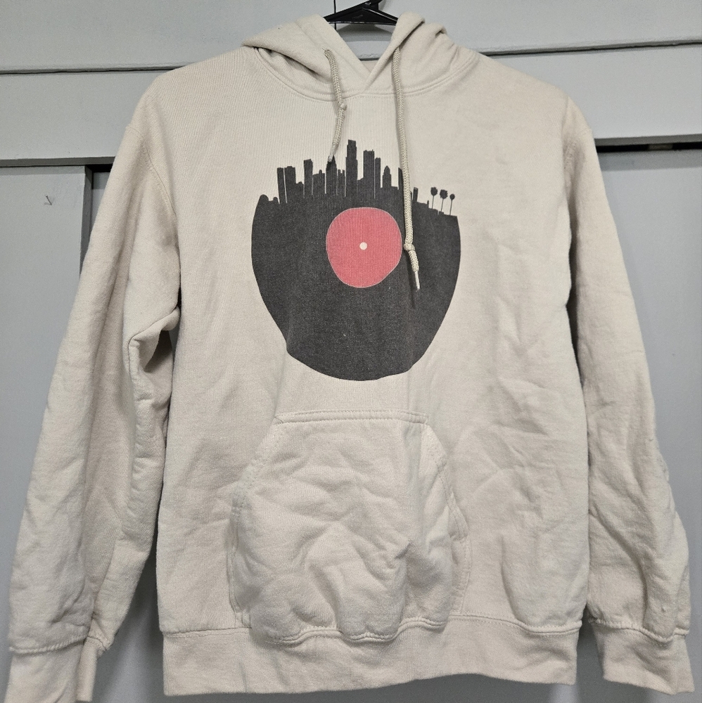 Los Angeles LA Vinyl Record Hoodie